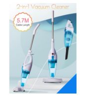 Corded Vacuum Cleaner 600W Blue – Ultra-Portable Stick Vacuum 14kPa, Bagless 1L, Multi-Surface | Crevice Tool & Upholstery Nozzle | UAE Office, Car & Small Space Maintenance Tool